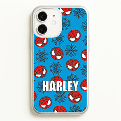 Spiderman And Webs - Personalised Superhero Comic  - Marvel Phone Case for iPhone 11