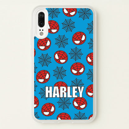Spiderman And Webs - Personalised Superhero Comic  - Marvel Phone Case for Huawei P20