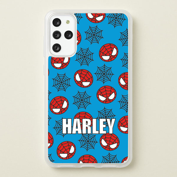 Spiderman And Webs - Personalised Superhero Comic  - Marvel Phone Case for Galaxy S20 Plus