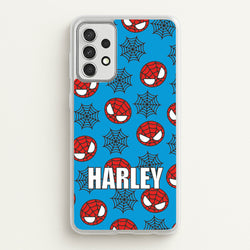 Spiderman And Webs - Personalised Superhero Comic  - Marvel Phone Case for Galaxy A52 / A52s