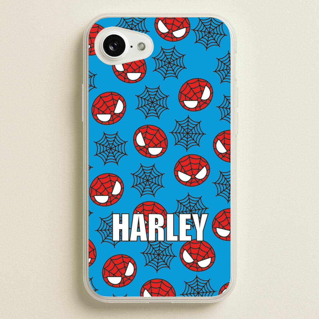 Spiderman And Webs - Personalised Superhero Comic  - Marvel Phone Case for iPhone 16e