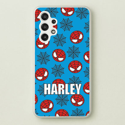 Spiderman And Webs - Personalised Superhero Comic  - Marvel Phone Case for Galaxy A13