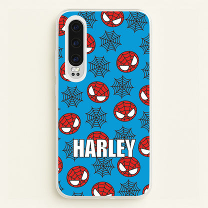 Spiderman And Webs - Personalised Superhero Comic  - Marvel Phone Case for Huawei P30
