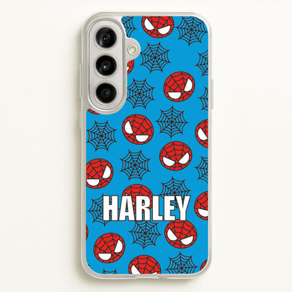 Spiderman And Webs - Personalised Superhero Comic  - Marvel Phone Case for Galaxy A56