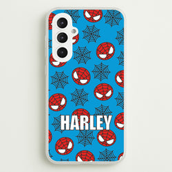 Spiderman And Webs - Personalised Superhero Comic  - Marvel Phone Case for Galaxy S23FE