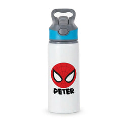 SpiderMan - Personalised Superhero Comic Active Water Bottle - Blue