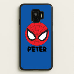SpiderMan - Personalised Superhero Comic  - Marvel Phone Case for Galaxy S9