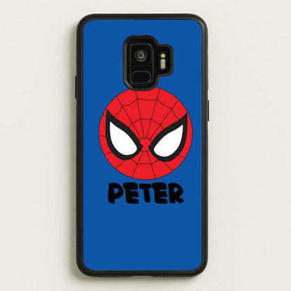 SpiderMan - Personalised Superhero Comic  - Marvel Phone Case for Galaxy S9