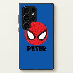 SpiderMan - Personalised Superhero Comic  - Marvel Phone Case for Galaxy S24 Ultra