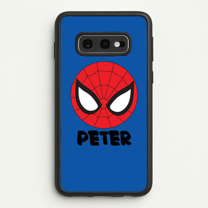 SpiderMan - Personalised Superhero Comic  - Marvel Phone Case for Galaxy S10e