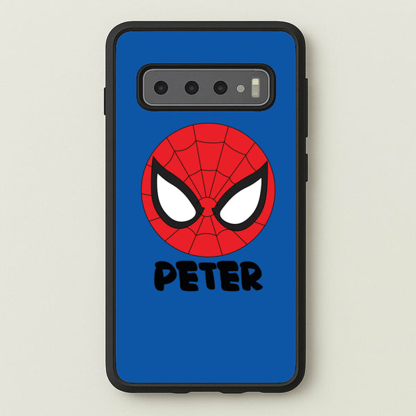 SpiderMan - Personalised Superhero Comic  - Marvel Phone Case for Galaxy S10 Plus