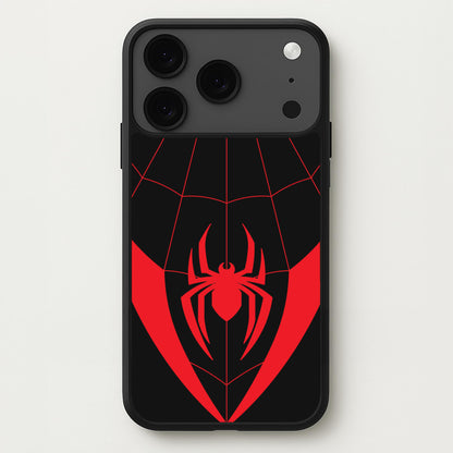 Red And Black Spider Costume Phone Case for iPhone 17 Pro Max