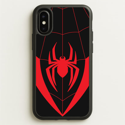 Red And Black Spider Costume   - Marvel Phone Case for iPhone X / XS