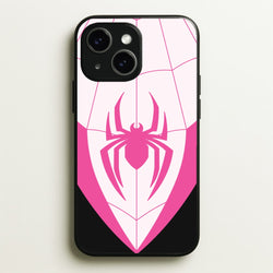 Pink And Black Spider Costume  - Marvel Phone Case for iPhone 15