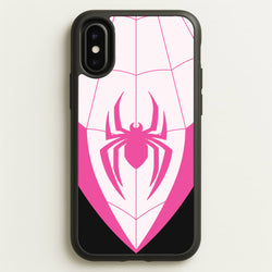 Pink And Black Spider Costume  - Marvel Phone Case for iPhone X / XS