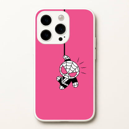 Pink Hanging Spider Hero   - Marvel Phone Case for iPhone 14 Pro Max