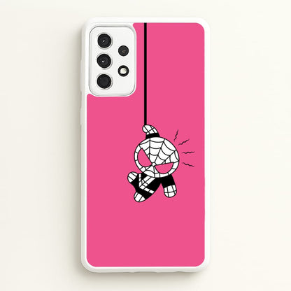 Pink Hanging Spider Hero   - Marvel Phone Case for Galaxy A52 / A52s