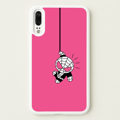 Pink Hanging Spider Hero   - Marvel Phone Case for Huawei P20