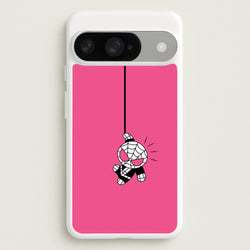 Pink Hanging Spider Hero Phone Case for Google Pixel 10 / 10 Pro