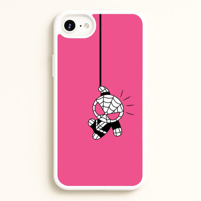 Pink Hanging Spider Hero   - Marvel Phone Case for iPhone 6 Plus / 7 Plus / 8 Plus
