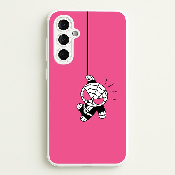 Pink Hanging Spider Hero   - Marvel Phone Case for Galaxy A14