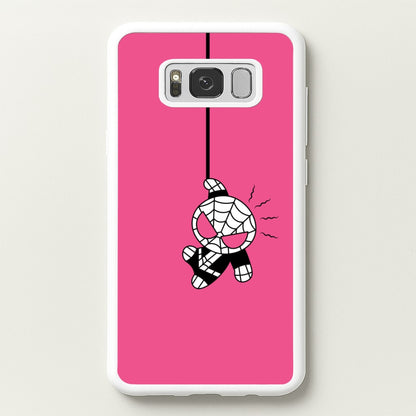 Pink Hanging Spider Hero   - Marvel Phone Case for Galaxy S8 Plus