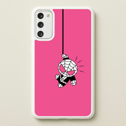 Pink Hanging Spider Hero   - Marvel Phone Case for Galaxy S20