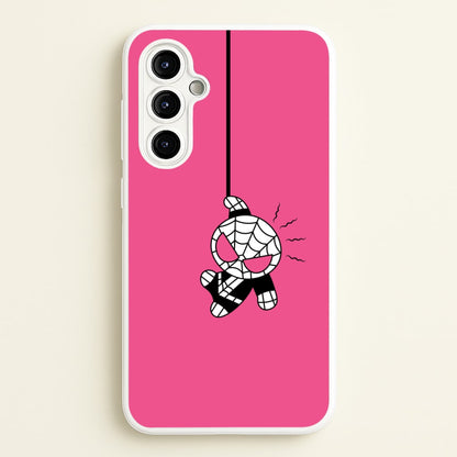 Pink Hanging Spider Hero   - Marvel Phone Case for Galaxy A54