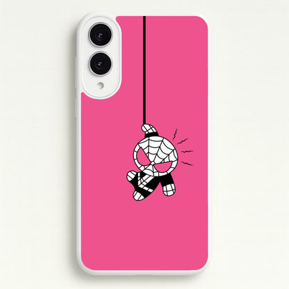 Pink Hanging Spider Hero   - Marvel Phone Case for Galaxy S25 Edge