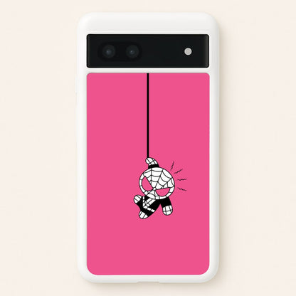 Pink Hanging Spider Hero   - Marvel Phone Case for Google Pixel 7a