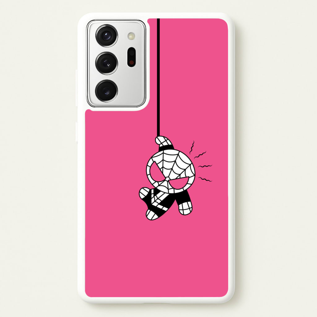 Pink Hanging Spider Hero   - Marvel Phone Case for Galaxy Note 20 Ultra