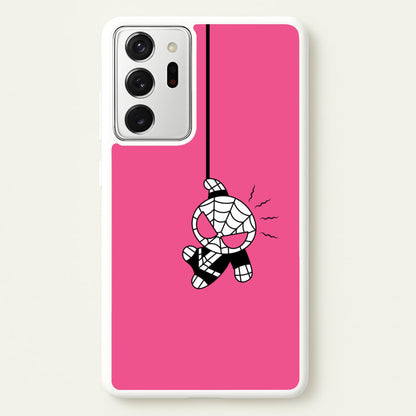 Pink Hanging Spider Hero   - Marvel Phone Case for Galaxy Note 20 Ultra