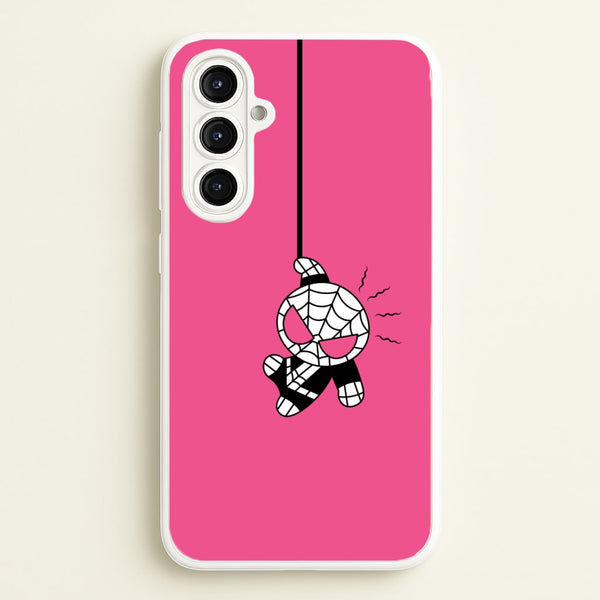 Pink Hanging Spider Hero   - Marvel Phone Case for Galaxy A16