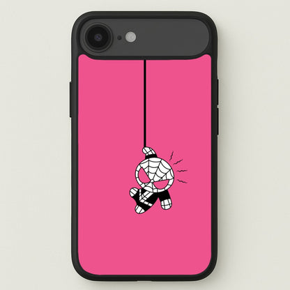 Pink Hanging Spider Hero Phone Case for iPhone 17 Air
