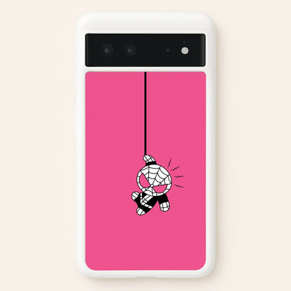 Pink Hanging Spider Hero   - Marvel Phone Case for Google Pixel 6