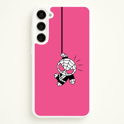 Pink Hanging Spider Hero   - Marvel Phone Case for Galaxy S23