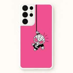 Pink Hanging Spider Hero   - Marvel Phone Case for Galaxy S21 Ultra