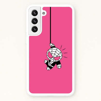 Pink Hanging Spider Hero   - Marvel Phone Case for Galaxy S22