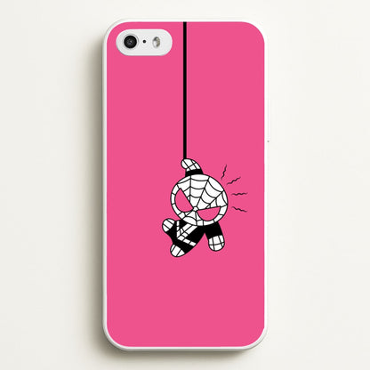 Pink Hanging Spider Hero   - Marvel Phone Case for iPhone 5 / 5s / SE 2016