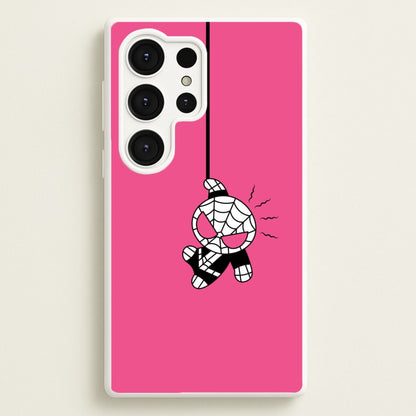 Pink Hanging Spider Hero   - Marvel Phone Case for Galaxy S25 Ultra
