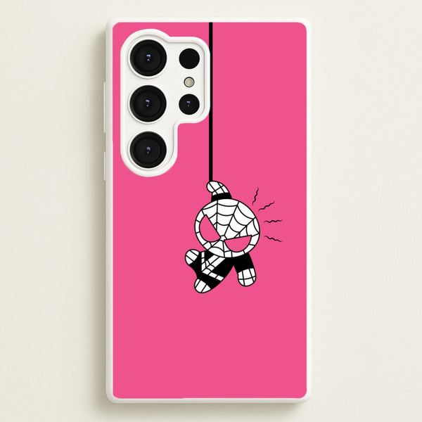 Pink Hanging Spider Hero   - Marvel Phone Case for Galaxy S25 Ultra