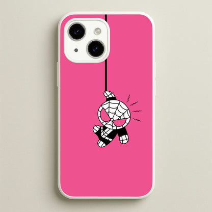 Pink Hanging Spider Hero   - Marvel Phone Case for iPhone 15 Plus