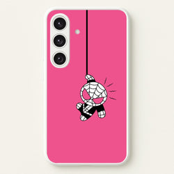Pink Hanging Spider Hero   - Marvel Phone Case for Galaxy S24