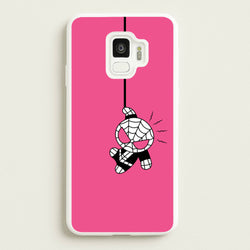 Pink Hanging Spider Hero   - Marvel Phone Case for Galaxy S9