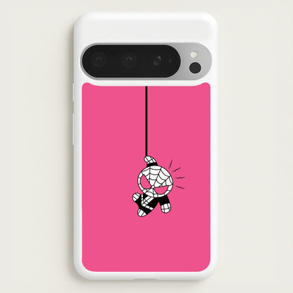 Pink Hanging Spider Hero   - Marvel Phone Case for Google Pixel 9 Pro XL