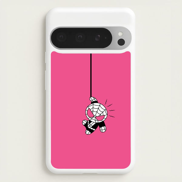 Pink Hanging Spider Hero   - Marvel Phone Case for Google Pixel 9 Pro XL