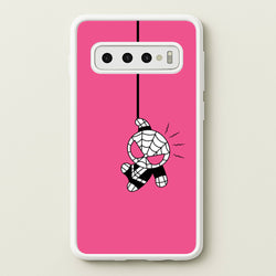Pink Hanging Spider Hero   - Marvel Phone Case for Galaxy S10 Plus