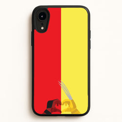 Red And Yellow Heroes Love Heart  - Marvel Phone Case for iPhone XR