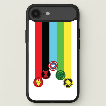 Superhero Team Colourful Symbols Phone Case for iPhone 17 Air