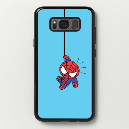 Blue Hanging Spider Hero  - Marvel Phone Case for Galaxy S8